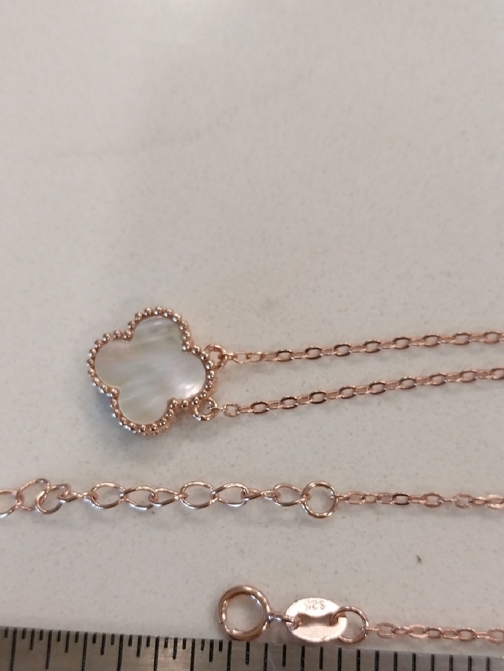 Sterling Clover Necklace...New